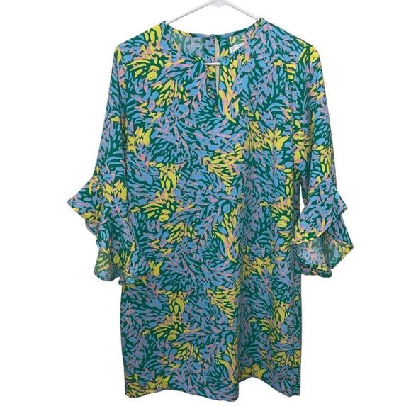 Mud Pie Pink, Yellow, Green & Blue Dress - Size Small - Picture 1 of 9